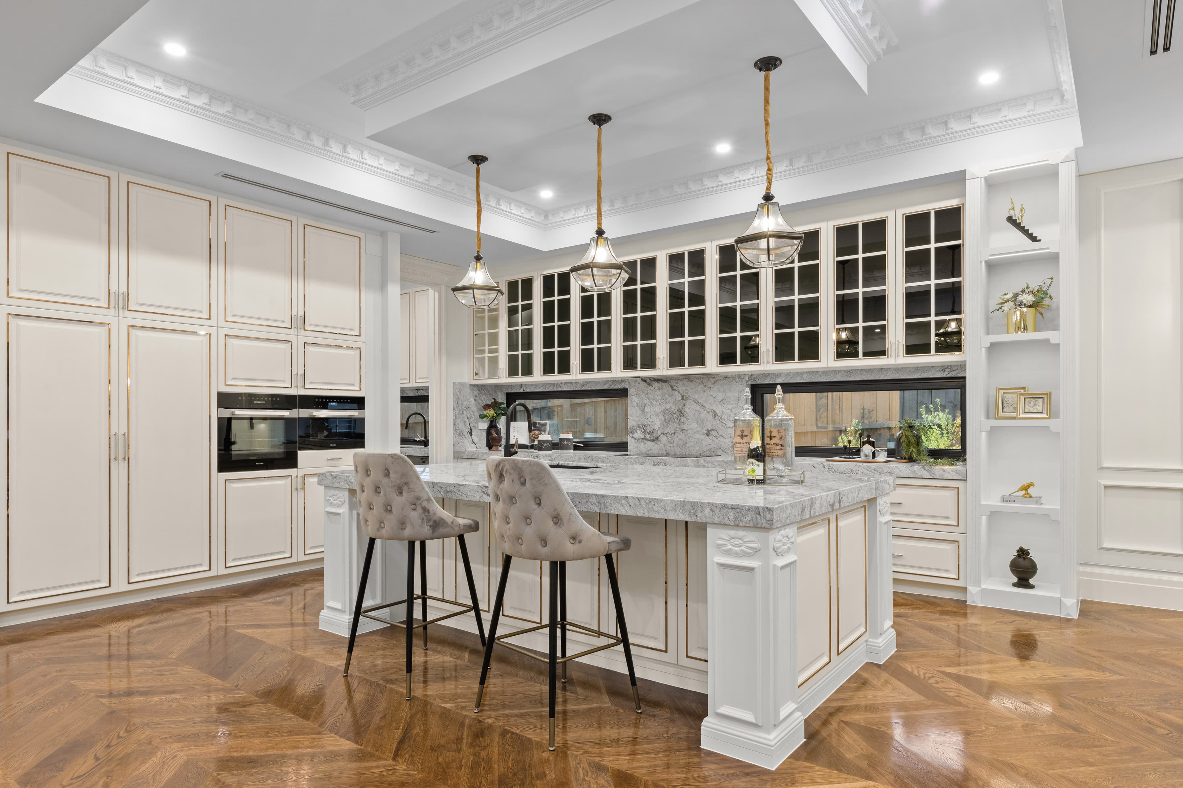 Contemporary White Kitchen Cabinet