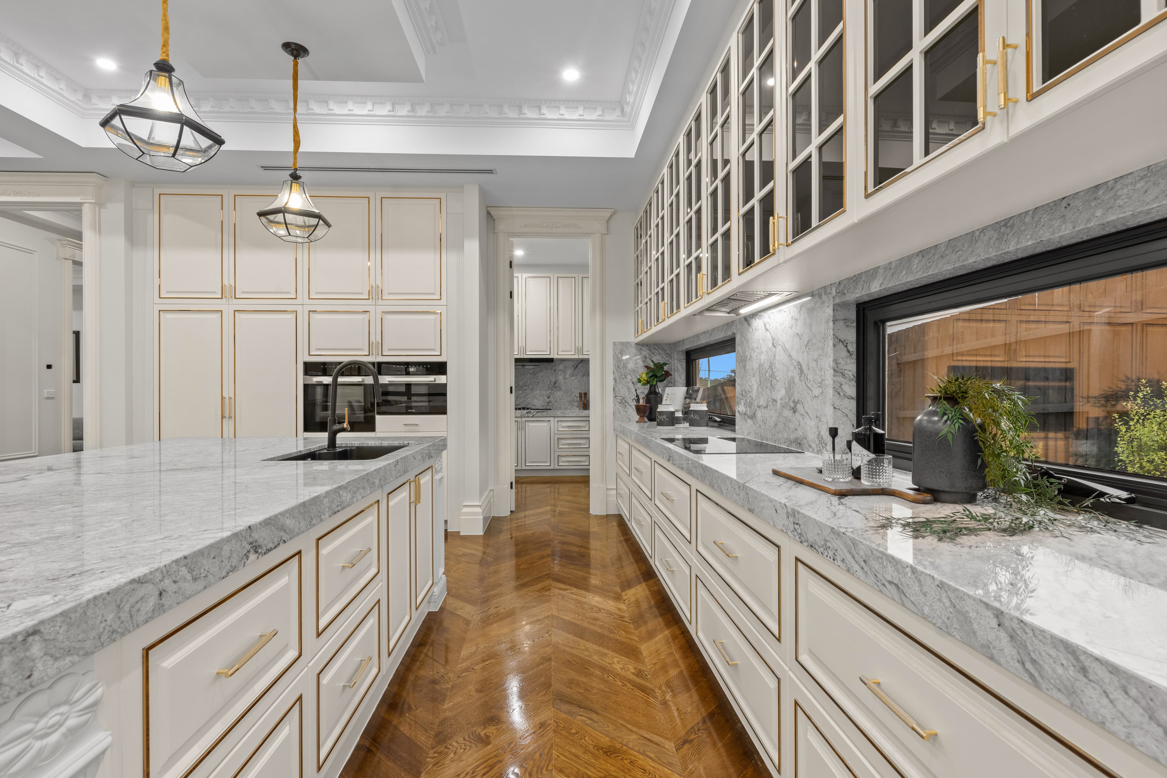 Contemporary White Kitchen Cabinet